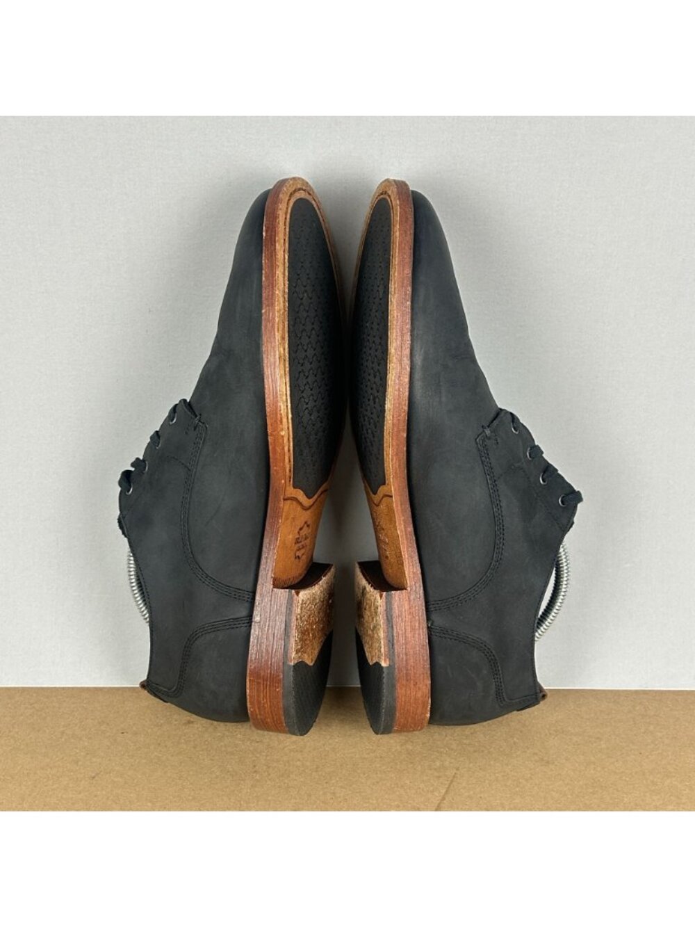 Cole Haan Grand Blucher Feathercraft Oxford Shoes Mens 10 Black Leather Lace Up - Picture 6 of 10